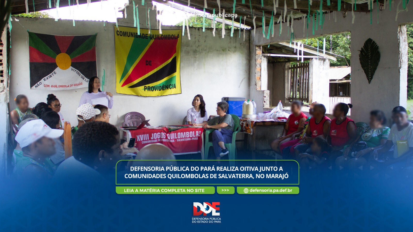 Defensoria Pública do Pará realiza oitiva junto a comunidades Quilombolas de Salvaterra, no Marajó